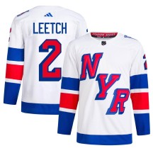 Brian Leetch New York Rangers Adidas Men's Authentic 2024 Stadium Series Primegreen Jersey - White