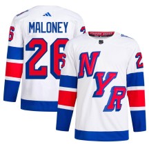 Dave Maloney New York Rangers Adidas Men's Authentic 2024 Stadium Series Primegreen Jersey - White