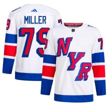 K'Andre Miller New York Rangers Adidas Men's Authentic 2024 Stadium Series Primegreen Jersey - White