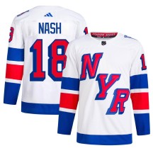 Riley Nash New York Rangers Adidas Men's Authentic 2024 Stadium Series Primegreen Jersey - White