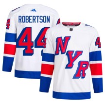 Matthew Robertson New York Rangers Adidas Men's Authentic 2024 Stadium Series Primegreen Jersey - White