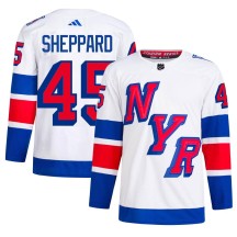 James Sheppard New York Rangers Adidas Men's Authentic 2024 Stadium Series Primegreen Jersey - White