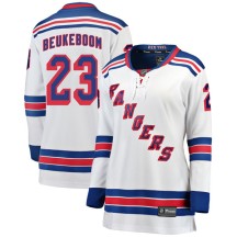 Jeff Beukeboom New York Rangers Fanatics Branded Women's Breakaway Away Jersey - White