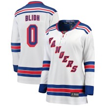Anton Blidh New York Rangers Fanatics Branded Women's Breakaway Away Jersey - White