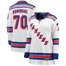 Louis Domingue New York Rangers Fanatics Branded Women's Breakaway Away Jersey - White