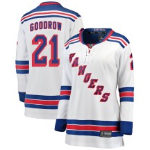 Barclay Goodrow New York Rangers Fanatics Branded Women's Breakaway Away Jersey - White