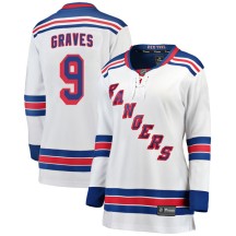 Adam Graves New York Rangers Fanatics Branded Women's Breakaway Away Jersey - White
