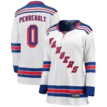 Gabriel Perreault New York Rangers Fanatics Branded Women's Breakaway Away Jersey - White