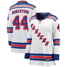 Matthew Robertson New York Rangers Fanatics Branded Women's Breakaway Away Jersey - White