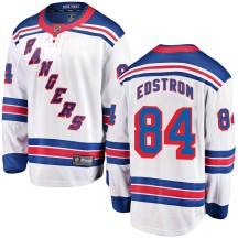 Adam Edstrom New York Rangers Fanatics Branded Men's Breakaway Away Jersey - White
