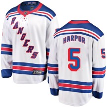 Ben Harpur New York Rangers Fanatics Branded Men's Breakaway Away Jersey - White