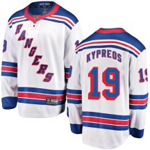 Nick Kypreos New York Rangers Fanatics Branded Men's Breakaway Away Jersey - White