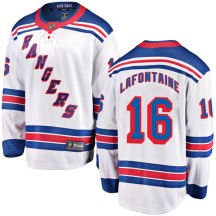 Pat Lafontaine New York Rangers Fanatics Branded Men's Breakaway Away Jersey - White