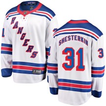 Igor Shesterkin New York Rangers Fanatics Branded Men's Breakaway Away Jersey - White