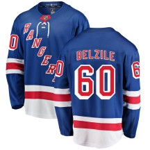 Alex Belzile New York Rangers Fanatics Branded Men's Breakaway Home Jersey - Blue
