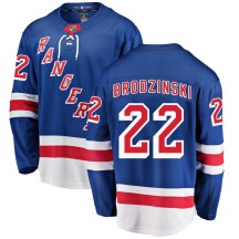 Jonny Brodzinski New York Rangers Fanatics Branded Men's Breakaway Home Jersey - Blue