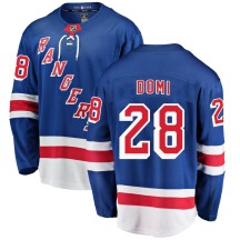 Tie Domi New York Rangers Fanatics Branded Men's Breakaway Home Jersey - Blue