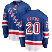 Jan Erixon New York Rangers Fanatics Branded Men's Breakaway Home Jersey - Blue