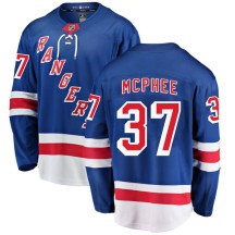 George Mcphee New York Rangers Fanatics Branded Men's Breakaway Home Jersey - Blue