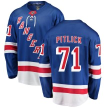 Tyler Pitlick New York Rangers Fanatics Branded Men's Breakaway Home Jersey - Blue