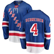 Braden Schneider New York Rangers Fanatics Branded Men's Breakaway Home Jersey - Blue