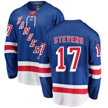 Kevin Stevens New York Rangers Fanatics Branded Men's Breakaway Home Jersey - Blue