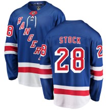P.j. Stock New York Rangers Fanatics Branded Men's Breakaway Home Jersey - Blue