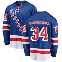 John Vanbiesbrouck New York Rangers Fanatics Branded Men's Breakaway Home Jersey - Blue