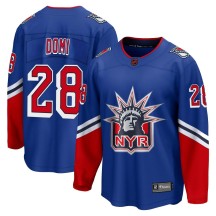 Tie Domi New York Rangers Fanatics Branded Men's Breakaway Special Edition 2.0 Jersey - Royal