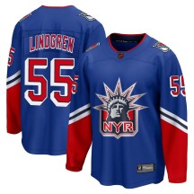 Ryan Lindgren New York Rangers Fanatics Branded Men's Breakaway Special Edition 2.0 Jersey - Royal