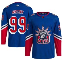 Wayne Gretzky New York Rangers Adidas Men's Authentic Reverse Retro 2.0 Jersey - Royal