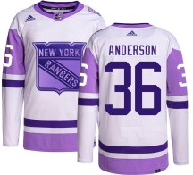Glenn Anderson New York Rangers Adidas Men's Authentic Hockey Fights Cancer Jersey -