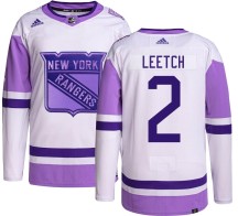 Brian Leetch New York Rangers Adidas Men's Authentic Hockey Fights Cancer Jersey -