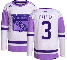 James Patrick New York Rangers Adidas Men's Authentic Hockey Fights Cancer Jersey -