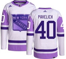 Mark Pavelich New York Rangers Adidas Men's Authentic Hockey Fights Cancer Jersey -