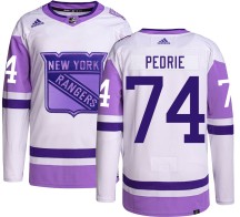 Vince Pedrie New York Rangers Adidas Men's Authentic Hockey Fights Cancer Jersey -