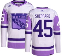 James Sheppard New York Rangers Adidas Men's Authentic Hockey Fights Cancer Jersey -
