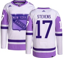 Kevin Stevens New York Rangers Adidas Men's Authentic Hockey Fights Cancer Jersey -