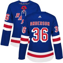 Glenn Anderson New York Rangers Adidas Women's Authentic Home Jersey - Royal Blue