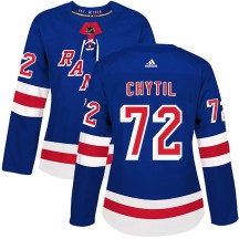 Filip Chytil New York Rangers Adidas Women's Authentic Home Jersey - Royal Blue
