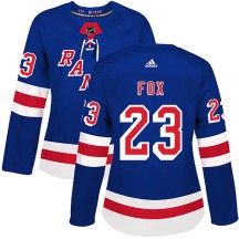 Adam Fox New York Rangers Adidas Women's Authentic Home Jersey - Royal Blue