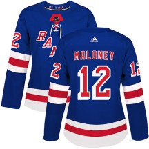 Don Maloney New York Rangers Adidas Women's Authentic Home Jersey - Royal Blue