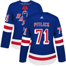 Tyler Pitlick New York Rangers Adidas Women's Authentic Home Jersey - Royal Blue