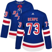 Matt Rempe New York Rangers Adidas Women's Authentic Home Jersey - Royal Blue