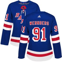 Alex Wennberg New York Rangers Adidas Women's Authentic Home Jersey - Royal Blue