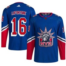 Pat Lafontaine New York Rangers Adidas Youth Authentic Reverse Retro 2.0 Jersey - Royal