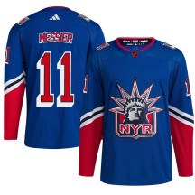 Mark Messier New York Rangers Adidas Youth Authentic Reverse Retro 2.0 Jersey - Royal