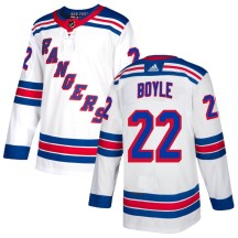 Dan Boyle New York Rangers Adidas Youth Authentic Jersey - White