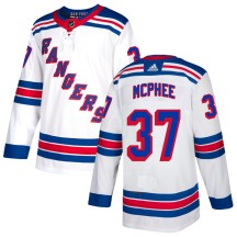 George Mcphee New York Rangers Adidas Youth Authentic Jersey - White