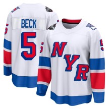 Barry Beck New York Rangers Fanatics Branded Men's Breakaway 2024 Stadium Series Jersey - White